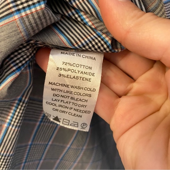 Hill House The Athena Nap Dress Plaid Grey Babydoll Smocked Blue Puff Sleeves - Picture 6 of 9